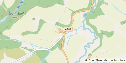 Map of Penicuik, Midlothian