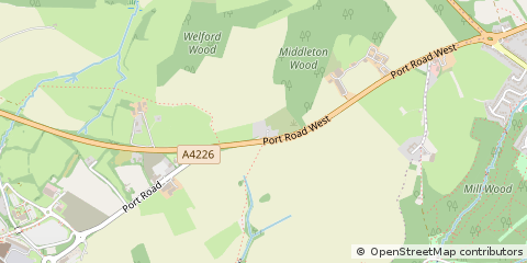 Map of Barry, South Glamorgan