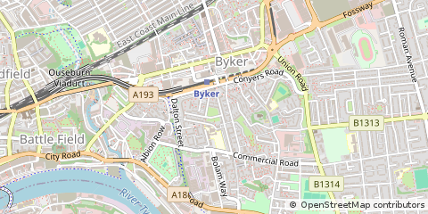 Map of Newcastle Upon Tyne