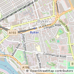 Map of Newcastle Upon Tyne