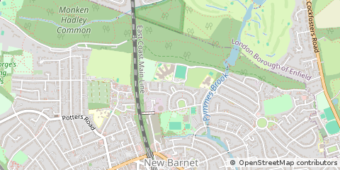 Map of Barnet, Hertfordshire