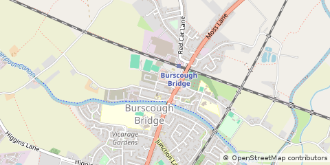 Map of Ormskirk, Lancashire