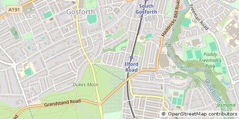 Map of Newcastle Upon Tyne