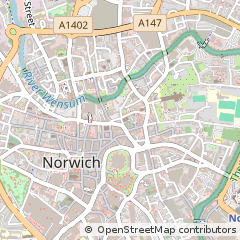 Map of Norwich, Norfolk