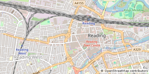 Map of Reading, Berkshire