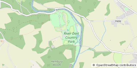 Map of Ashburton, Devon