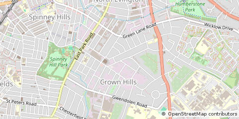 Map of Leicester, Leicestershire