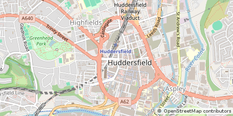 Map of Huddersfield