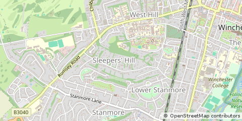 Map of Winchester