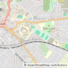 Map of Canterbury, Kent