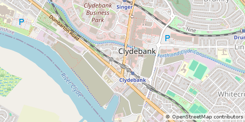 Map of Clydebank, West Dunbartonshire