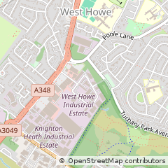 Map of Bournemouth, Dorset