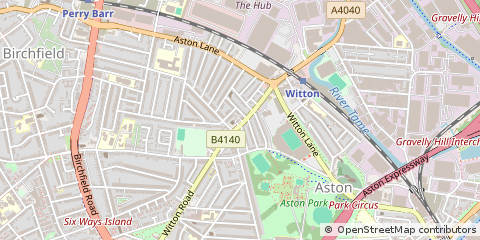 Map of Birmingham, West Midlands