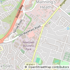 Map of Poole, Dorset