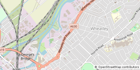 Map of Doncaster