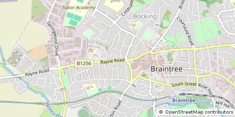 Map of Braintree, Essex