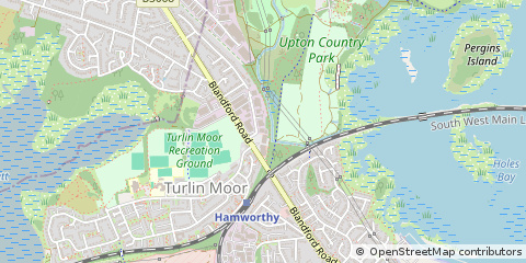 Map of Poole, Dorset