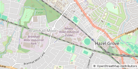 Map of Stockport, Cheshire