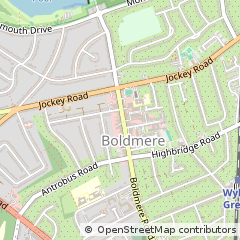 Map of Sutton Coldfield, West Midlands