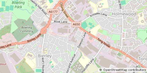 Map of West Yorkshire