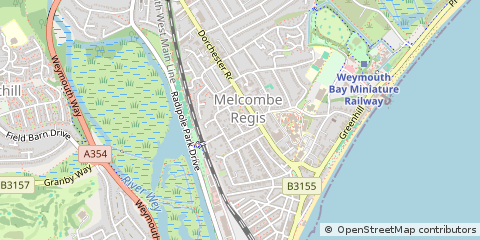 Map of Wemouth, Dorset