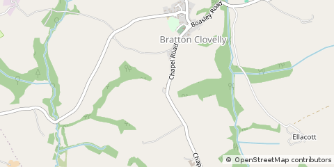 Map of Okehampton, Devon