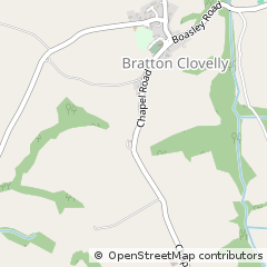 Map of Okehampton, Devon