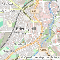Map of Brierley Hill, West Midlands