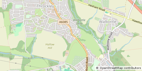 Map of Newcastle Upon Tyne, Tyne and Wear