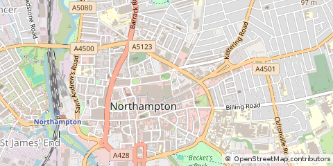 Map of Northampton