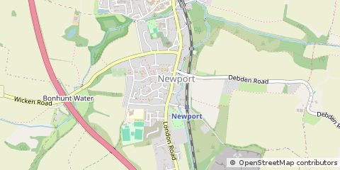 Map of Saffron Walden, Essex