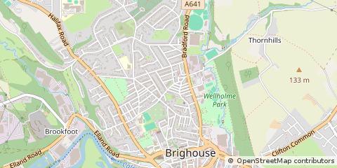 Map of West Yorkshire