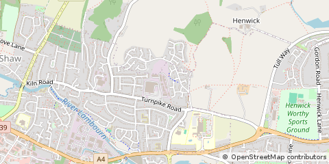 Map of Newbury, Berkshire