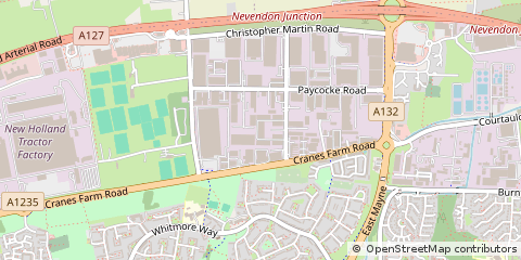 Map of Basildon, Essex