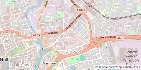 Map of Hull, East Yorkshire