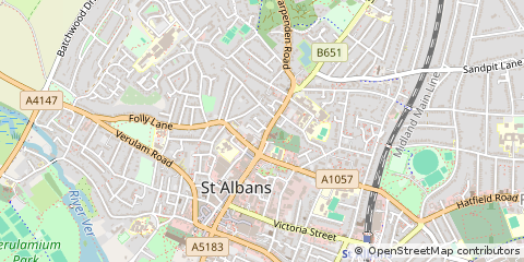 Map of ST Albans, Hertfordshire