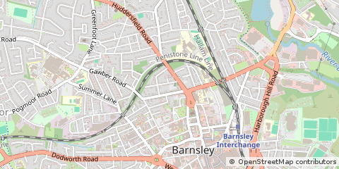 Map of Barnsley