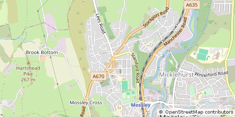 Map of Tameside