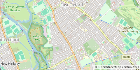 Map of Oxford, Oxfordshire