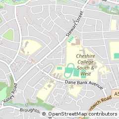 Map of Crewe, Cheshire