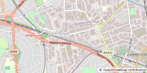 Map of Park Royal, London