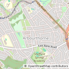 Map of Sheffield