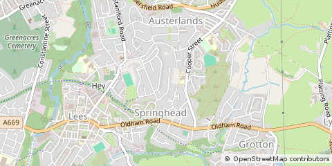 Map of Oldham