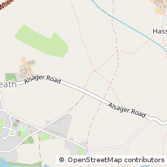 Map of Sandbach, Cheshire