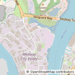 Map of Rochester, Kent