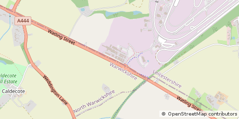 Map of Warwickshire