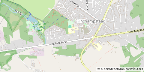 Map of Wokingham, Berkshire