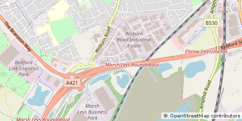 Map of Kempston, Bedfordshire