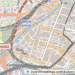 Map of Manchester, Lancashire