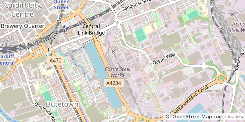 Map of Cardiff